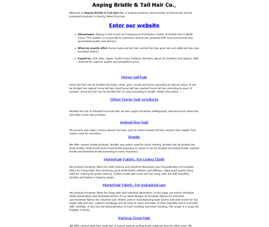 Anping Julong Animal By Product hair fiber