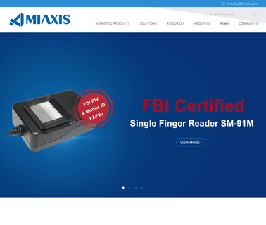 Miaxis Biometrics Zhejiang scanner products