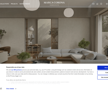 Marca Corona Ceramiche ceramic decor