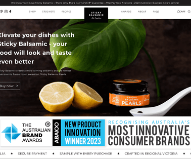 Sticky Balsamic gourmet balsamic vinegar