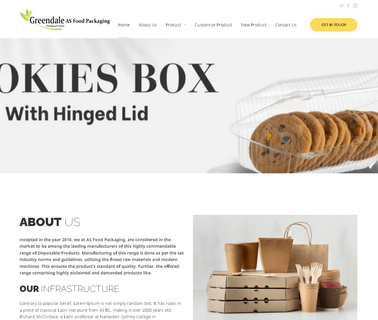As Food Packaging food tray container
