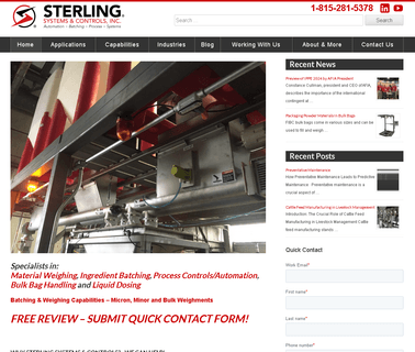 Sterling Systems & Controls - Automation - Batching bakery plastic