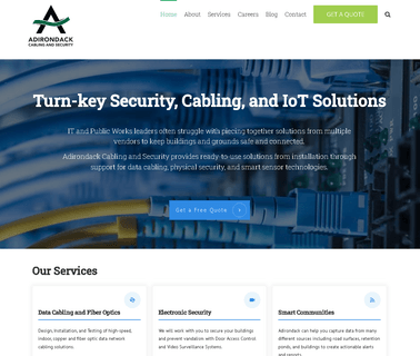 Adirondack Cabling and Security Adirondack Cabling low voltage ceramic