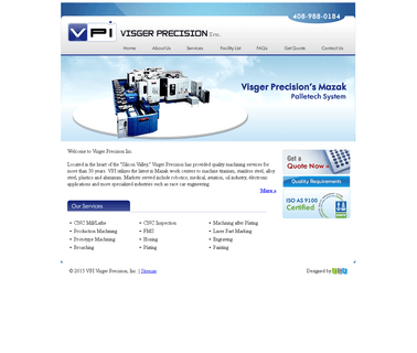 Visger: Production & Prototype Machining Honing Cnc Inspection turning welding