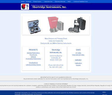 Shortridge Instruments recording test