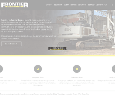 Frontier Industrial Corporation equipment work