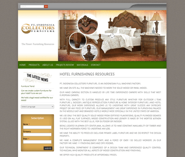 Pt. Indonesia Collectors Furniture hotel restaurant furniture