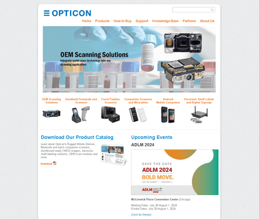 Opticon USA Home Opticon Barcode Scanners 1D Lasers and 2D usa home
