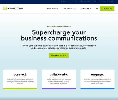Momentum Telecom communications telecom