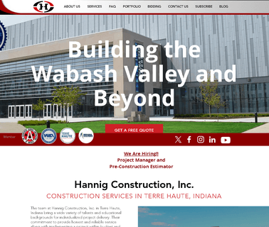 Hannig Construction Terre Haute In construction contract