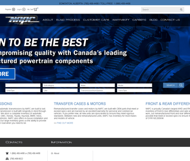 North American Powertrain Components Ltd. yokes drive