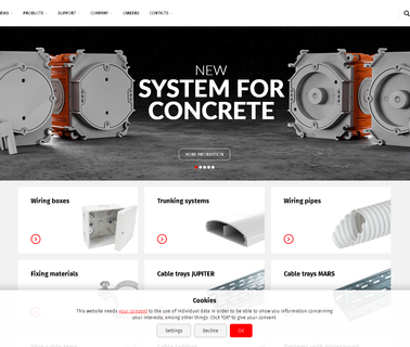 Kopos Kolin A.S. wiring conduit