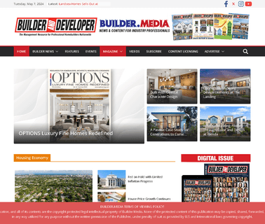 Builder Developer Magazine Options Magazine magazine covers