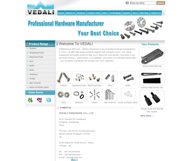 Dongguan City Zhaoming Hardware metal fastener hardware