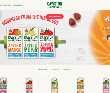 Cawston Press beverages soft drinks