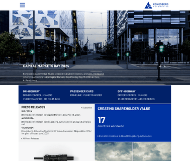 Kongsberg Automotive mechanical wheels