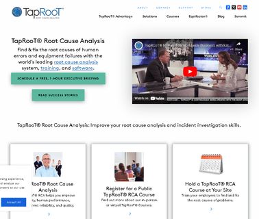 Taproot Root Cause Analysis Training, Software, and Consulting investigation training