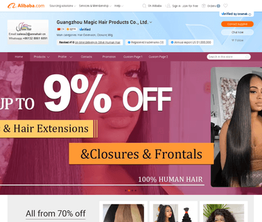 Guangzhou Magic Hair virgin peruvian
