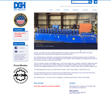 D & H Machinery Home Page coil construction