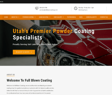 Ut Powder Coating Sand & Media Blasting Full Blown Coating bikes accessories