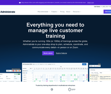 Administrate training talent