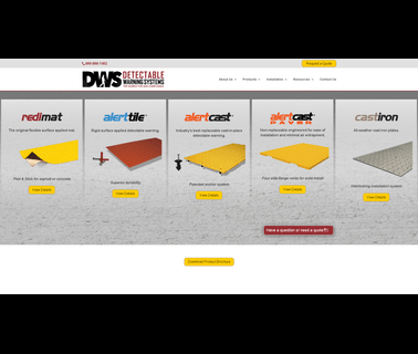 Detectable Warning Systems tile cast