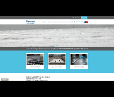 Technology-Driven Water Solutions - Aquarius Technologies washington design