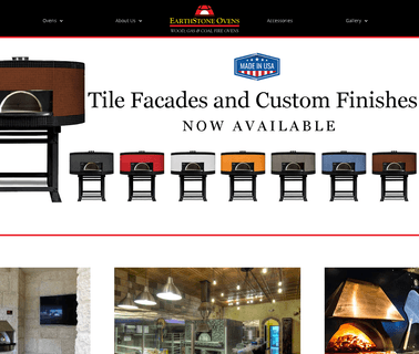 Earthstone Ovens burning