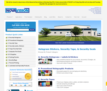 Novavision tamper products