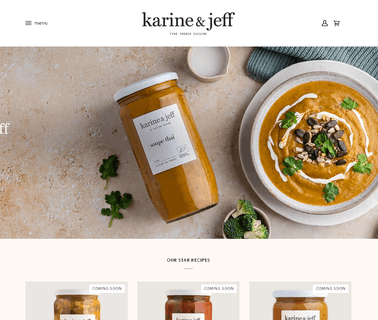 Karine & Jeff ingredients vegetarian