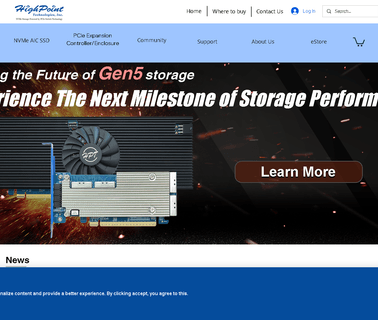 Highpoint Technologies and internet