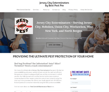 Exterminator and Pest Control Service Jersey City Nj 100 jersey