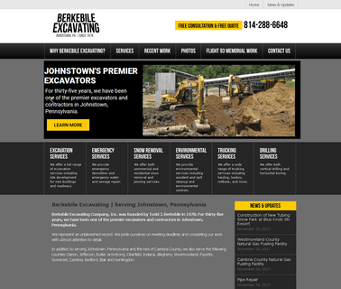 Excavating and Contracting Johnstown Pennsylvania Berkebile asbestos removal