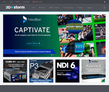 3D Storm streaming media service