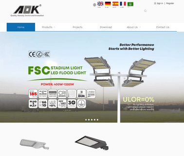Fuzhou Aok Led Light solar waterproof