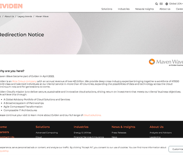 Maven Wave; Enterprise Cloud Consulting & Digital one cloud
