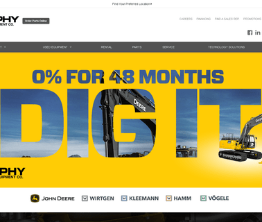 Trusted Construction Equipment Dealer; Murphy america products