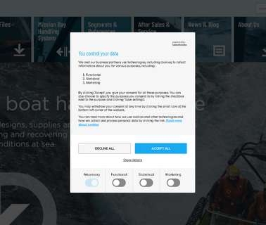 Davit Systems; Boat Handling With Hydraulic Shock boat hand