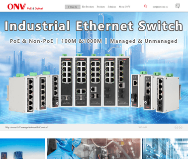 Optical Network Video Technologies industrial ethernet switches
