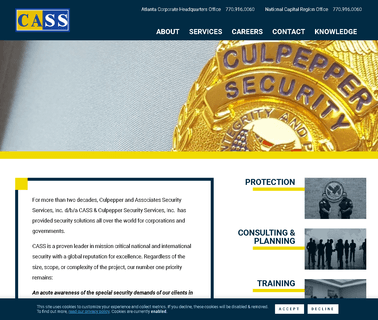 Culpepper & Associates Security Services, Cass investigation training