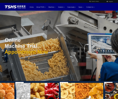 Tsung Hsing Food Machinery corn chips processing line