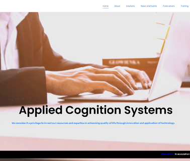 Applied Cognition Systems equipment motion