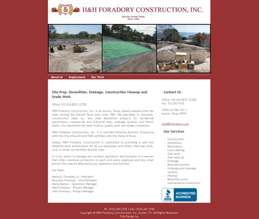 Austin Demolition Construction and Drainage Specialists - H & H work austin