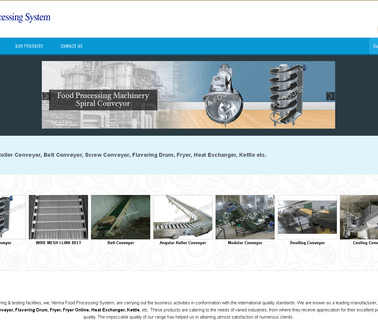 Verma Food Processing System filter belts