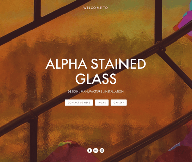 Alpha Stained Glass nouveau stained
