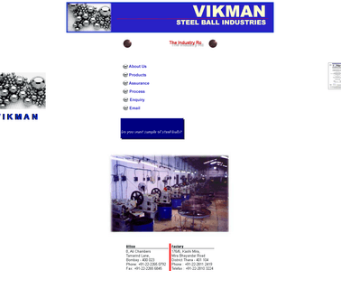 Vikman Steel Ball Industries steel ball rollers