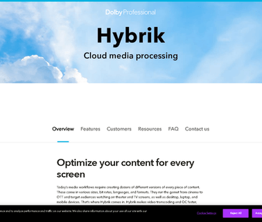Home - Hybrik cloud home