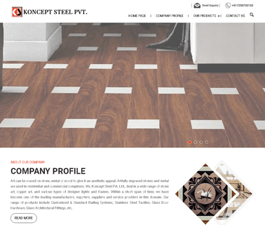 Koncept Steel steel wood table