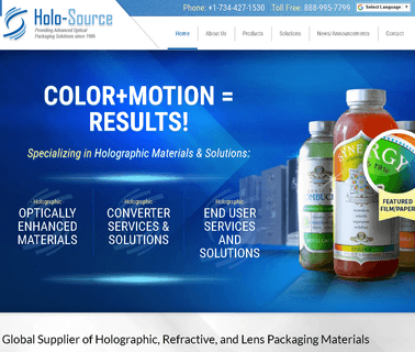 Holographic Materials & Solutions - Dynamic Optical Solutions optical printers