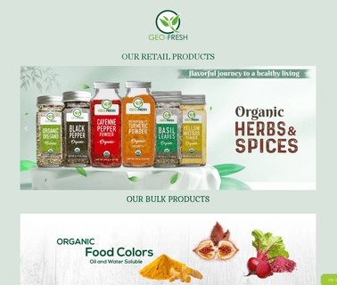 Geo Fresh Organic herbal plants extracts
